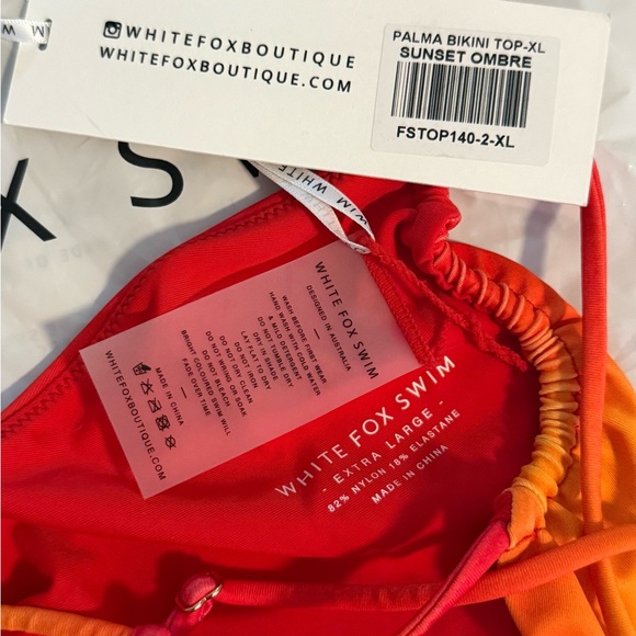 Sunset Ombré white fox bikini - Picture 7 of 7
